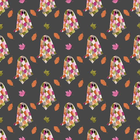 Ghouls Night Out by Dear Stella DPJ3392 Iron Patchy Patchwork Ghost | SOLD BY THE HALF-YARD